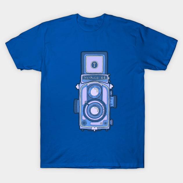 Vintage Camera blue T-Shirt by evannave